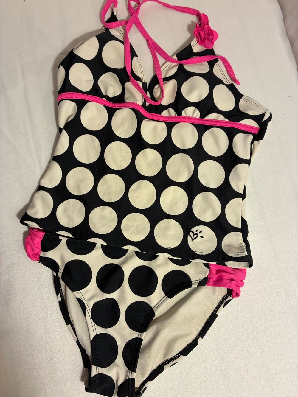 Justice girls bathing suit two piece size14
